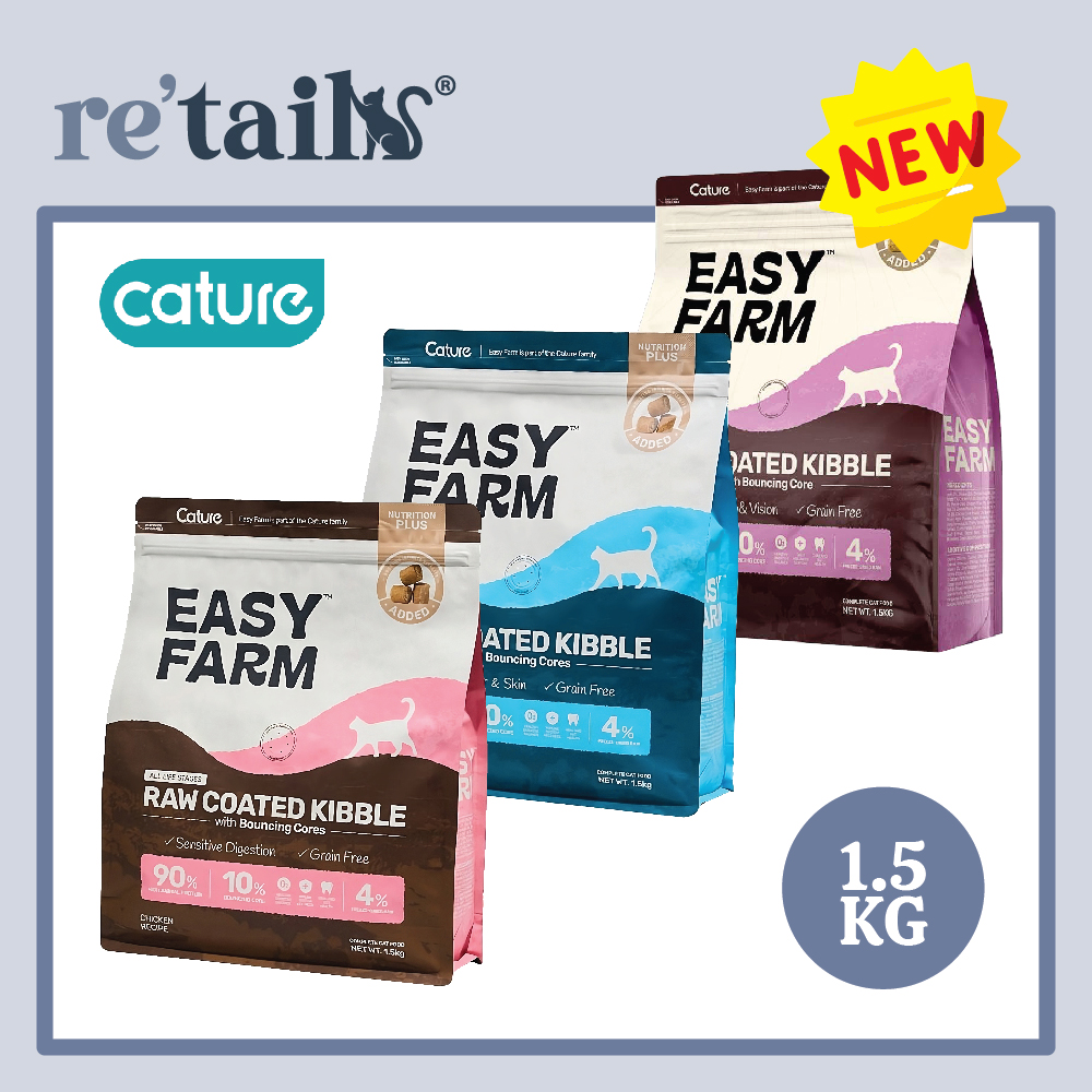 Cature Easy Farm Raw Coated Cat Kibble (1.5kg)