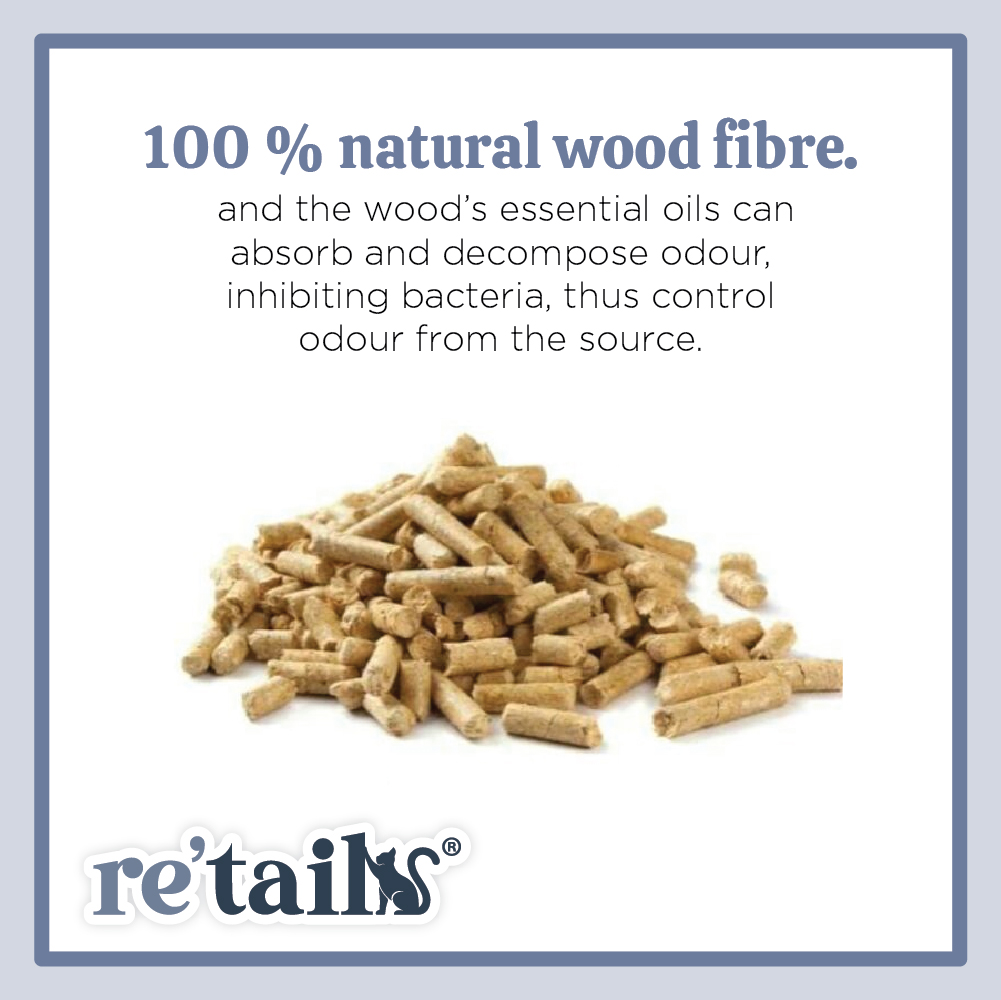 Cature Natural Wood Clumping Cat Litter (20L/8kg)