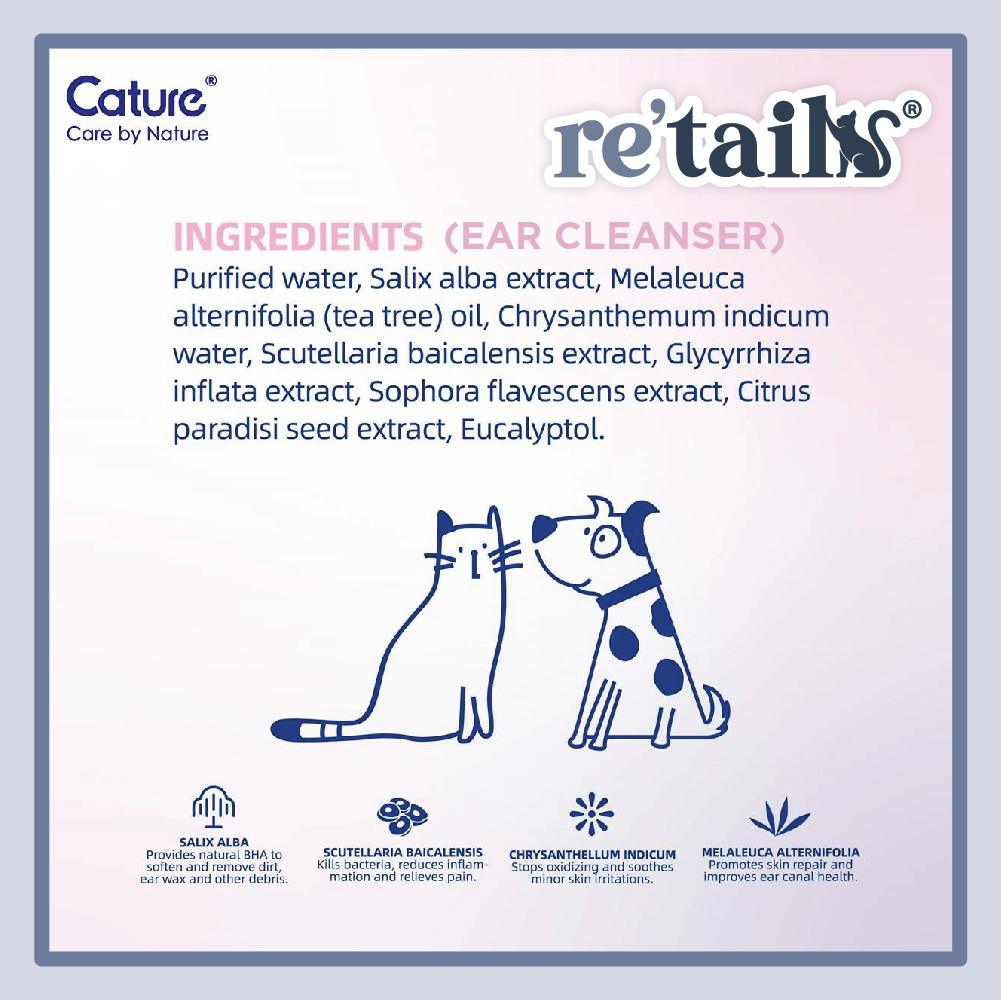 Cature Eye Wash / Ear Cleanser (120ml)