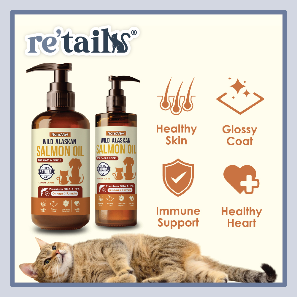 Nanovet Wild Alaskan Salmon Oil (100ml/250ml)