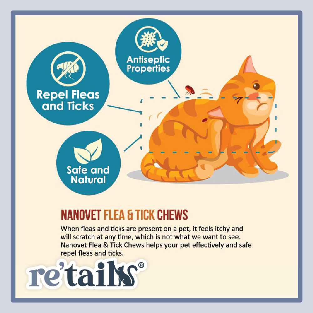Nanovet Pet Flea & Tick Chews (45 Chews)