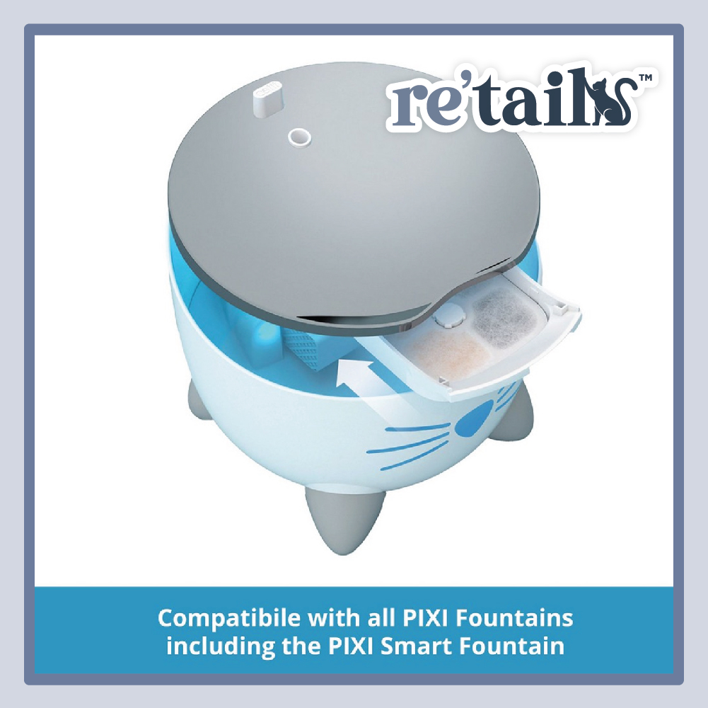 Catit Pixi Drinking Fountain Filter Replacement Triple Action Filter (3/6 pcs)