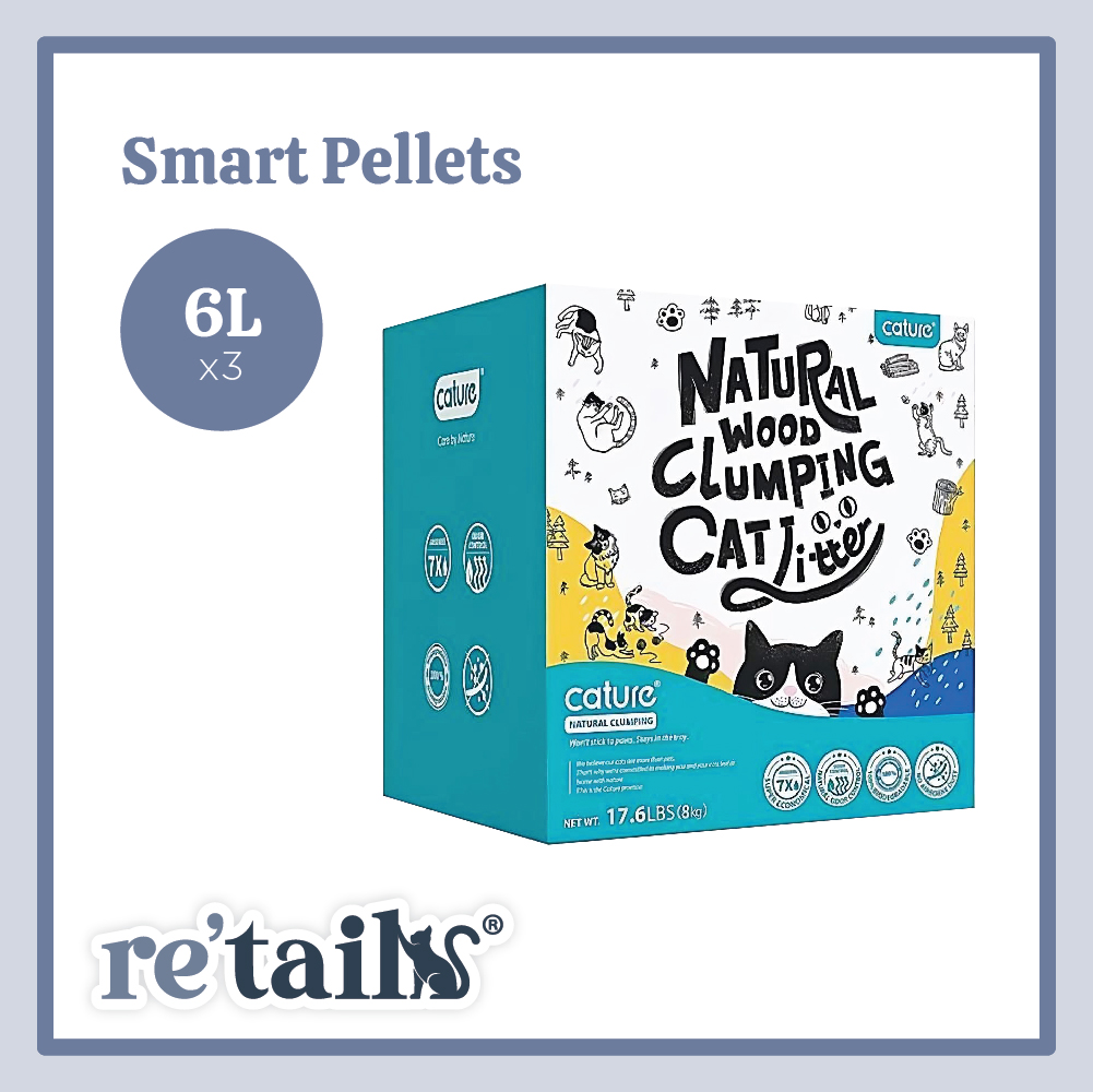 Cature Natural Wood Clumping Cat Litter (20L/8kg)