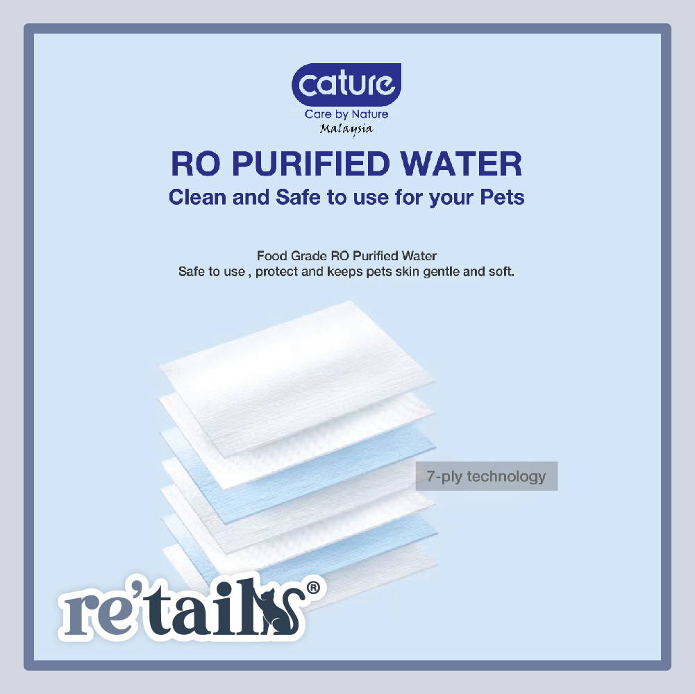 Cature Antibacterial Pet Wipes (80 Sheets)