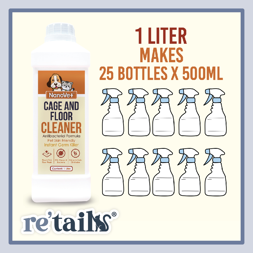 Nanovet Pet Cage & Floor Cleaner (1L)