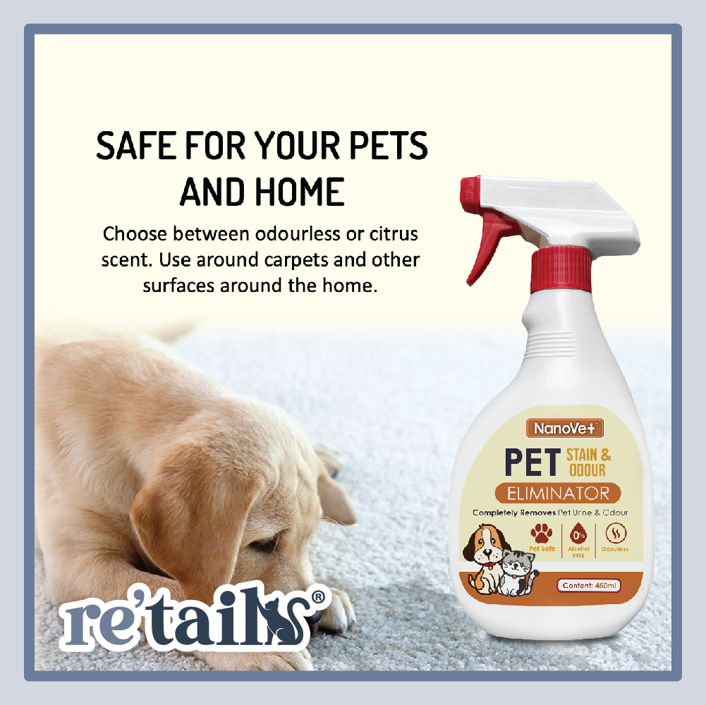 NanoVet Pet Stain & Odour Eliminator Citrus (500ml)
