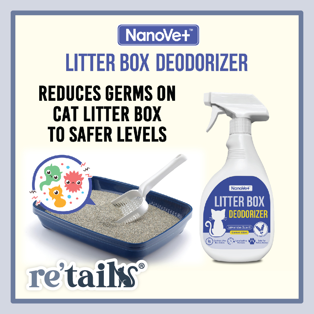 Nanovet Litter Box Deodorizer Spray (500ml)