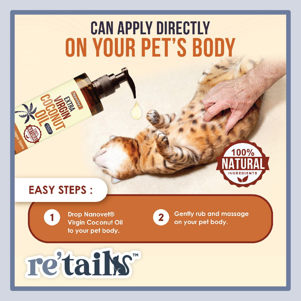 Nanovet Extra Virgin Coconut Oil (100ml)