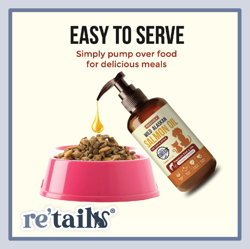 Nanovet Wild Alaskan Salmon Oil (100ml/250ml)