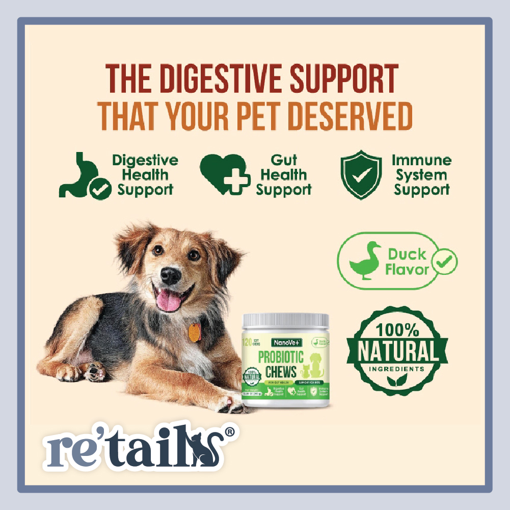 Nanovet Pet Probiotic Chews (45 Chews)