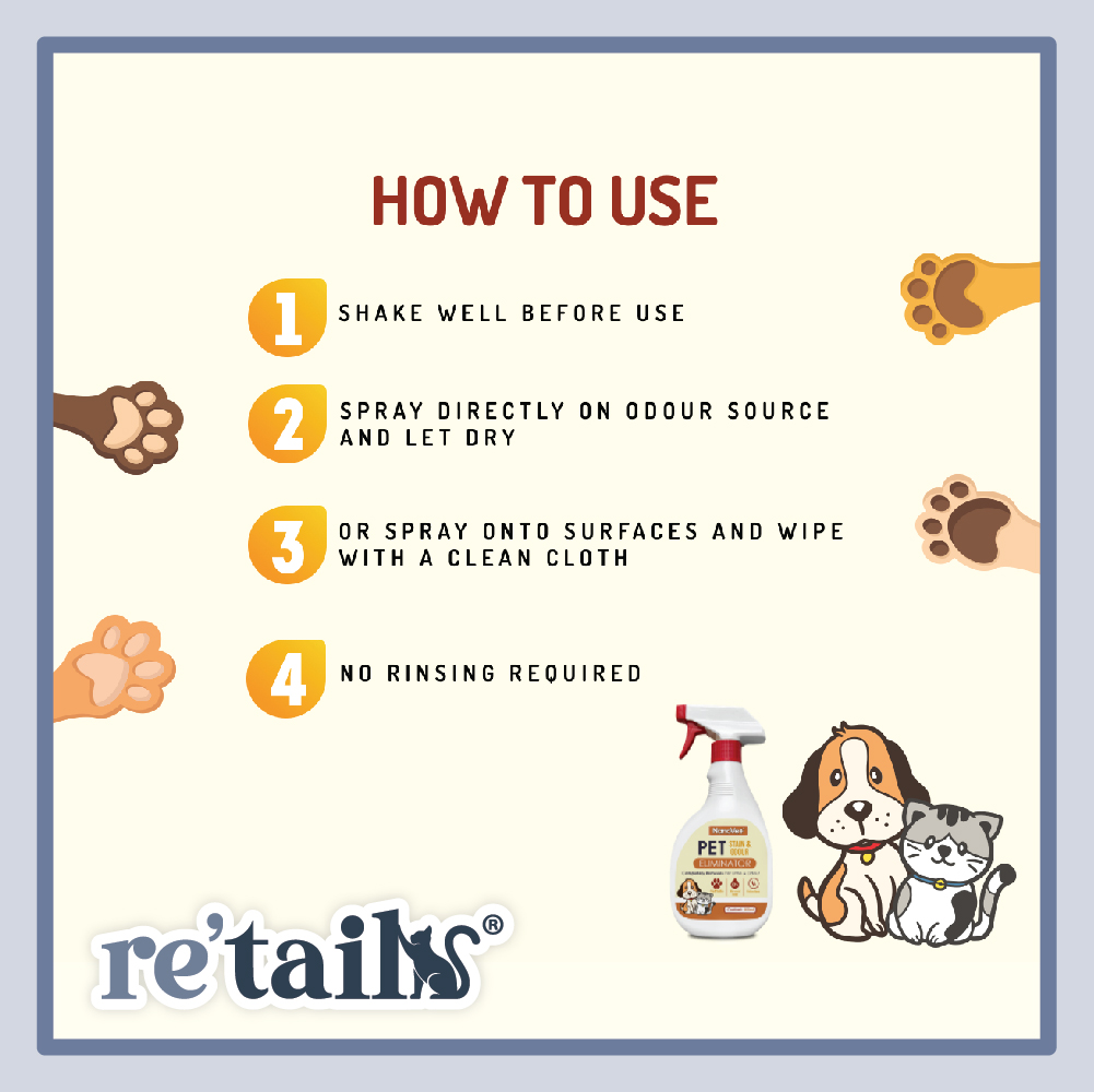 NanoVet Pet Stain & Odour Eliminator Citrus (500ml)