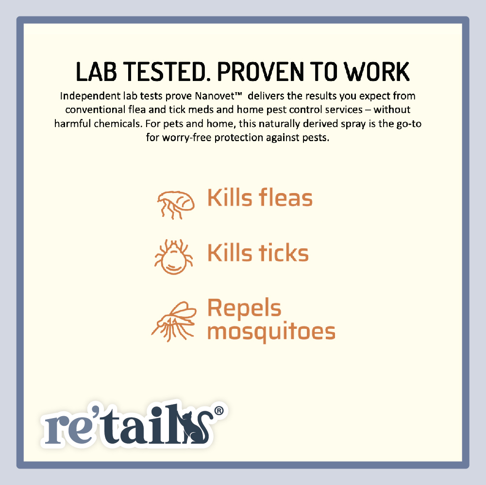 Nanovet Flea & Tick Spray (500ml)