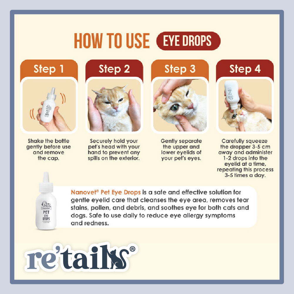 Nanovet Pet Eye + Tear Stain Solution Kit