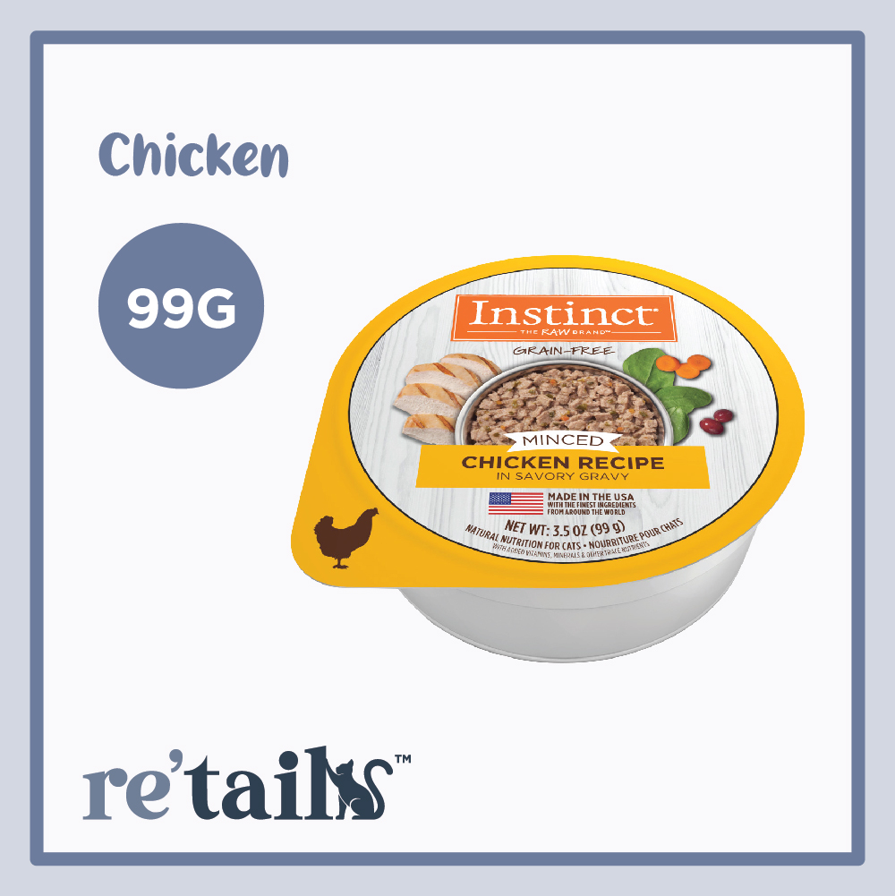 Instinct Original 99g Minced Cups Chicken 