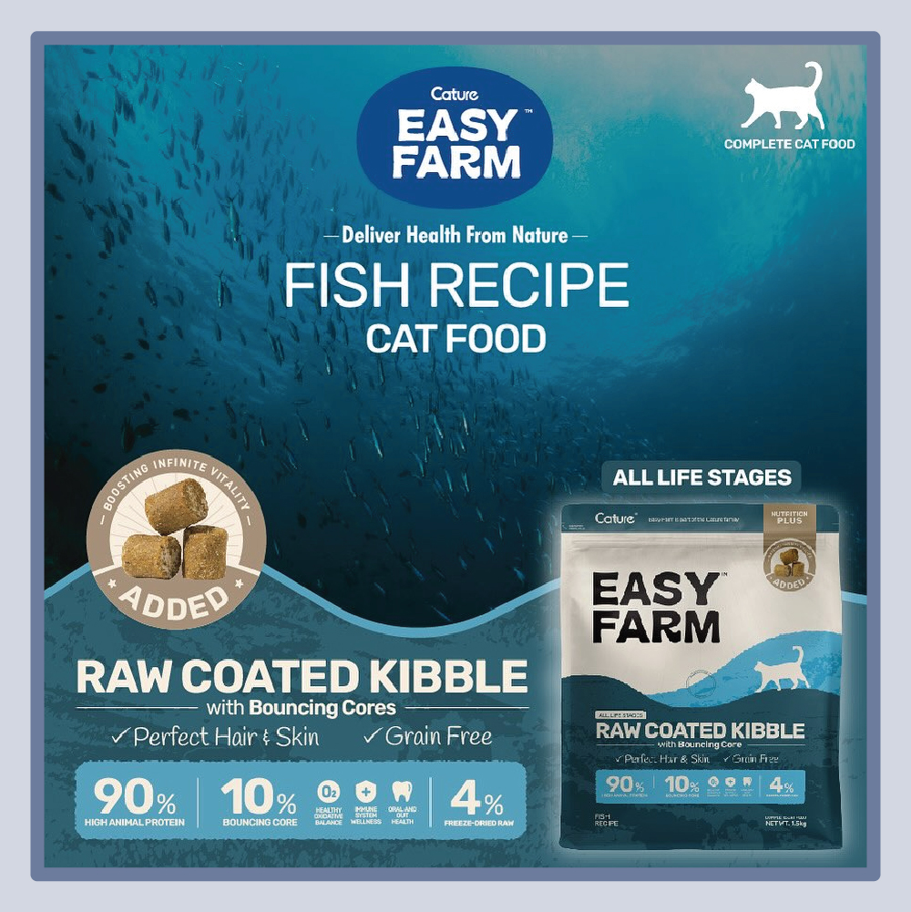 Cature Easy Farm Raw Coated Kibble (1.5kg)