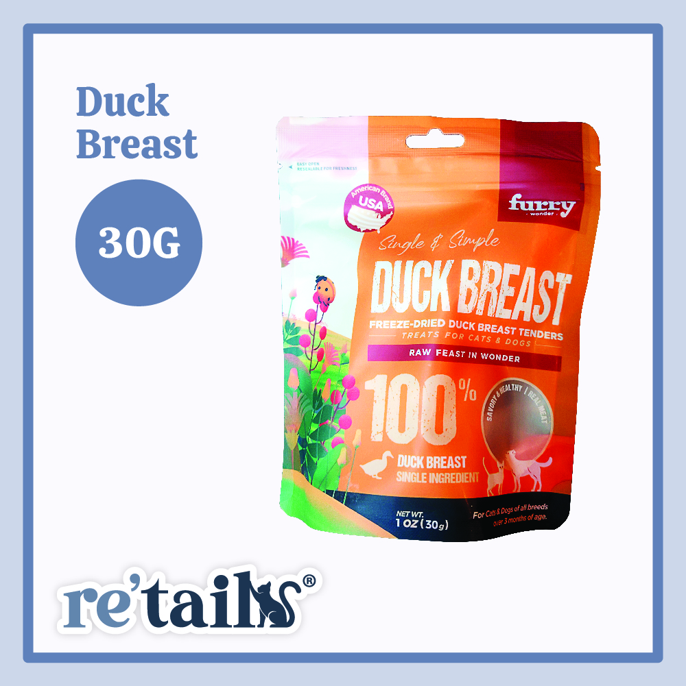 Furry Wonder Freeze Dried Duck Breast (30g)