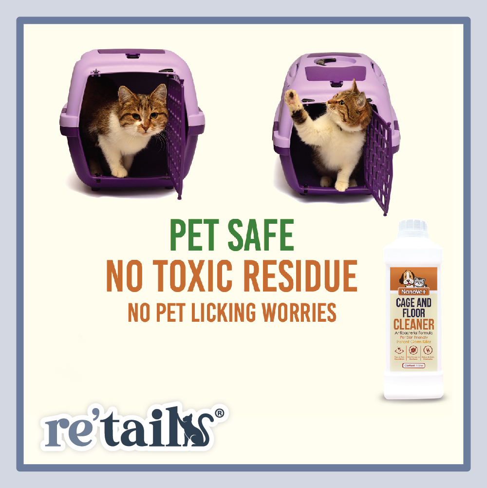 Nanovet Pet Cage & Floor Cleaner (1L)