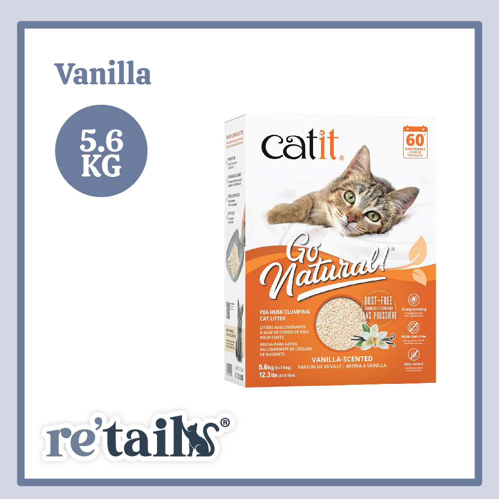 Catit Go Natural Pea Husk Clumping Cat Litter (5.6kg/7kg)