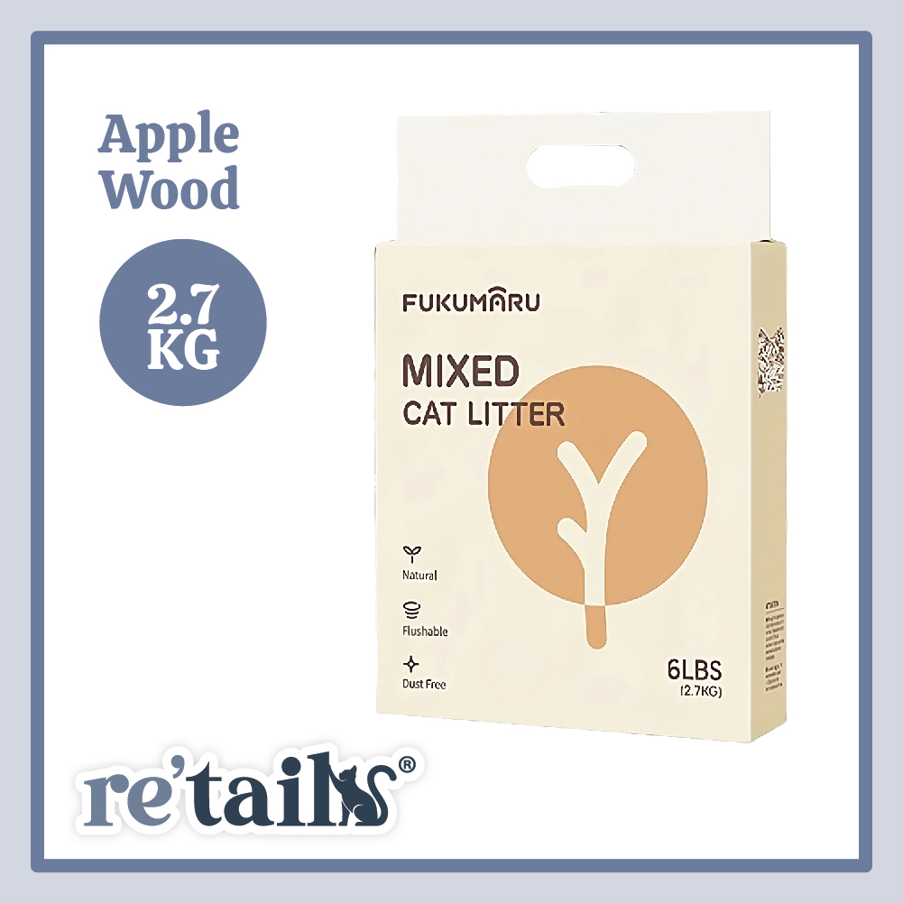 Fukumaru Apple Wood/Gardenia/Neroli Mixed Tofu Cat Litter (2kg/2.7kg)