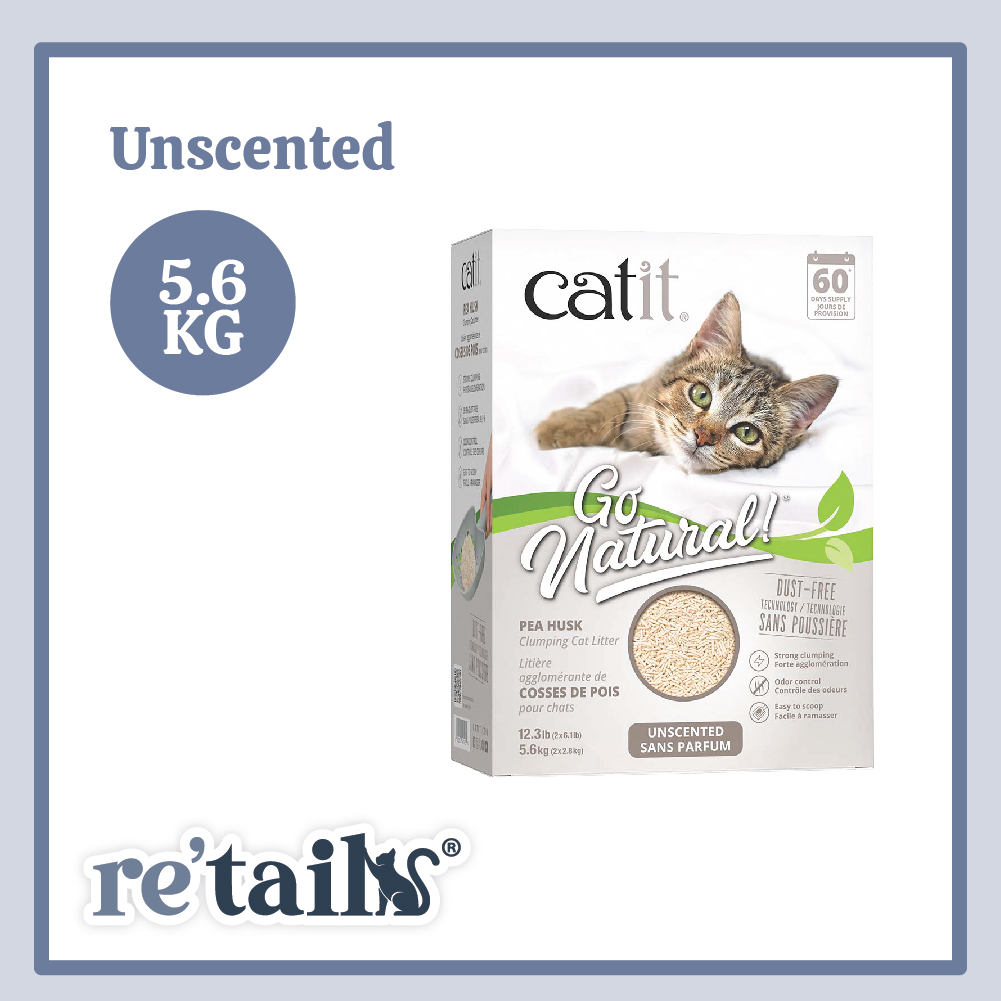 Catit Go Natural Pea Husk Clumping Cat Litter (5.6kg)
