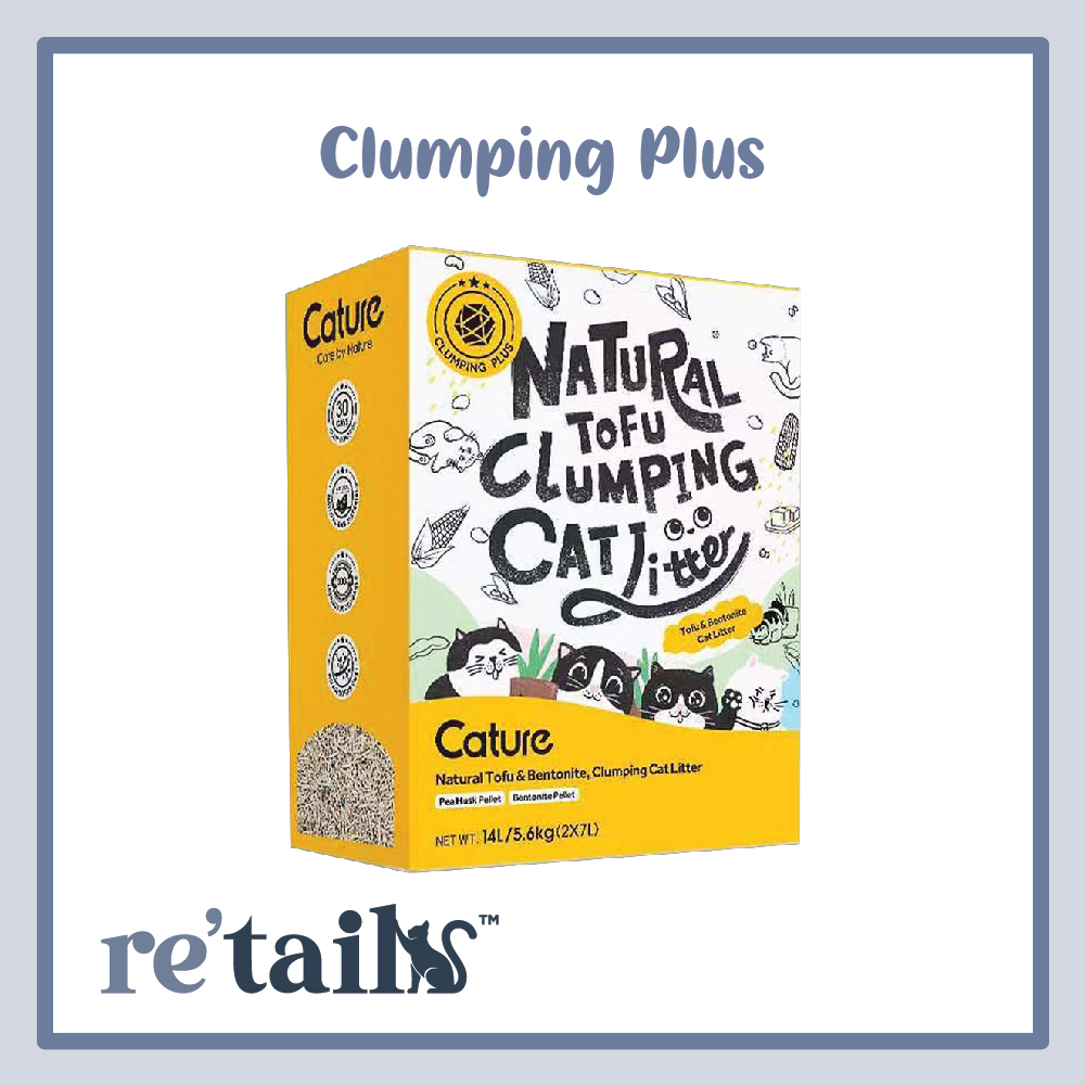 Cature Natural Tofu Clumping Cat Litter (7L x 2)