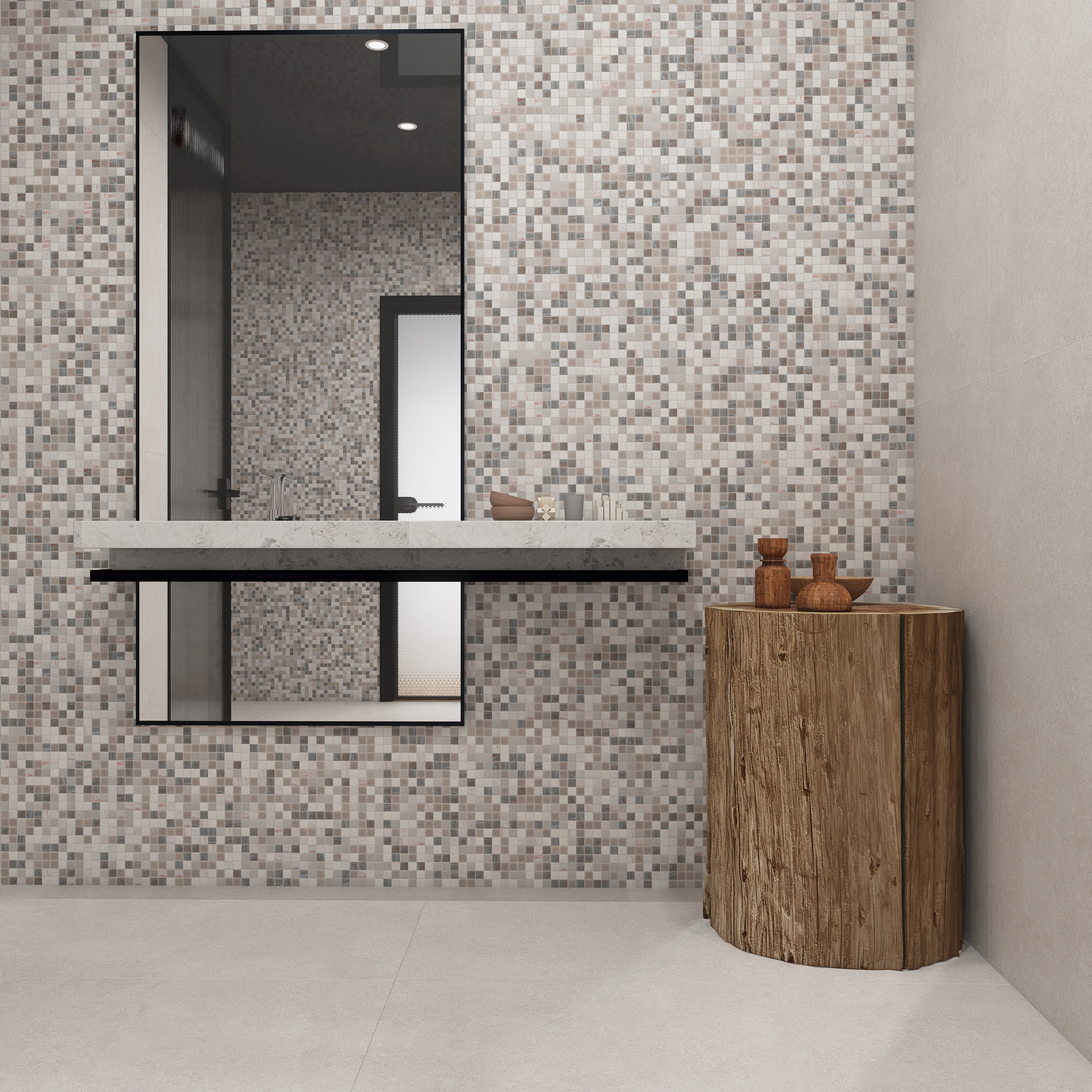Grey Mosaic Tile Elevate Your Space with Timeless Sophistication – SAICINA  TILES, image size:4000x4000