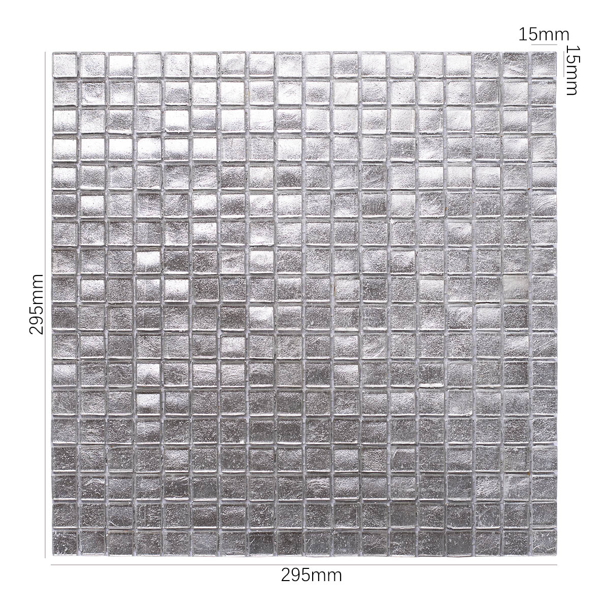 Silver Foil Backed Glass Mosaic Tiles for kitchen backsplash bathroom shower wall