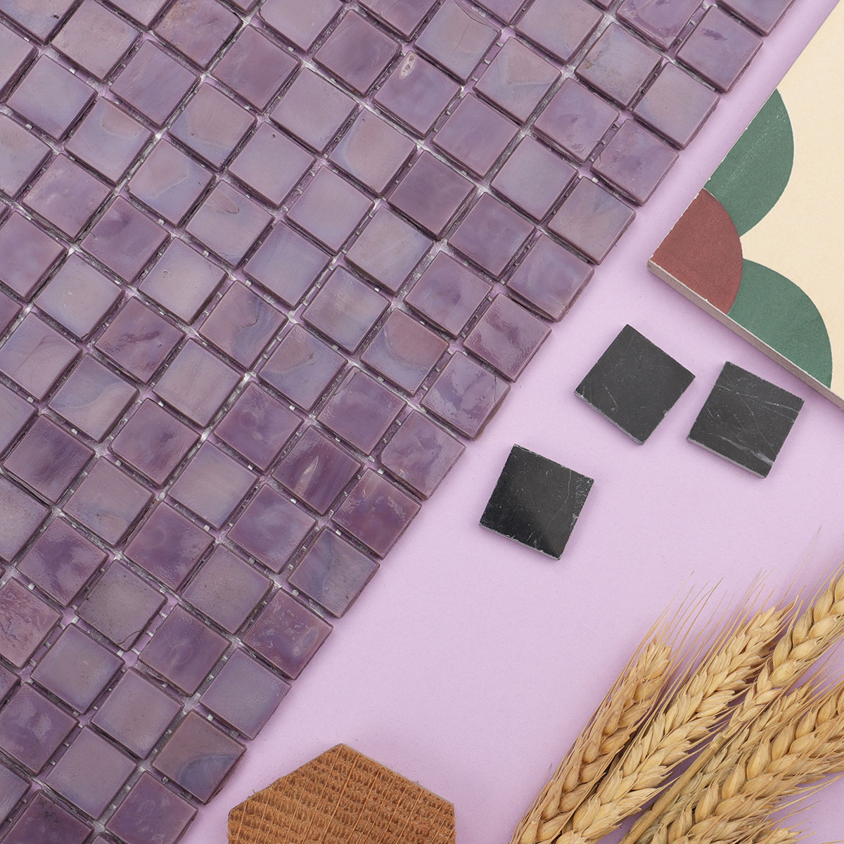  Grape purple Glass Mosaic Wall and Floor Tile