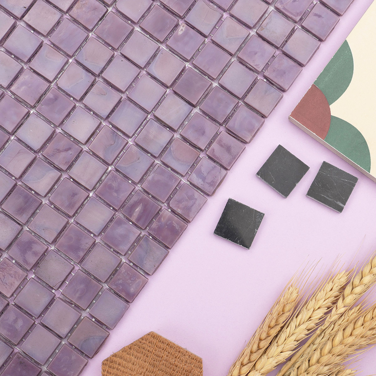  Grape Purple Glass Mosaic Wall and Floor Tile