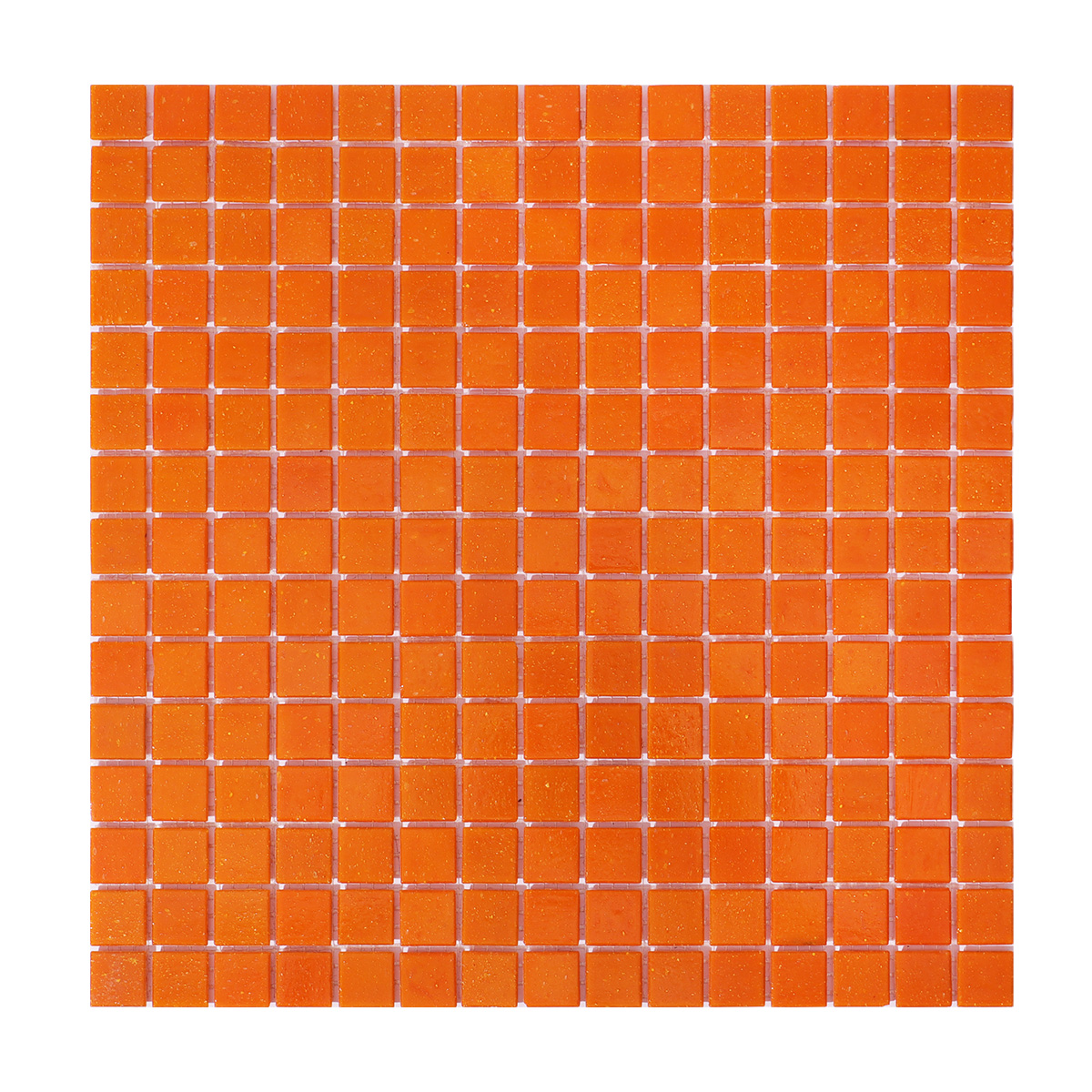 Bright Orange Glass Mosaic Tiles  for Floors and Walls