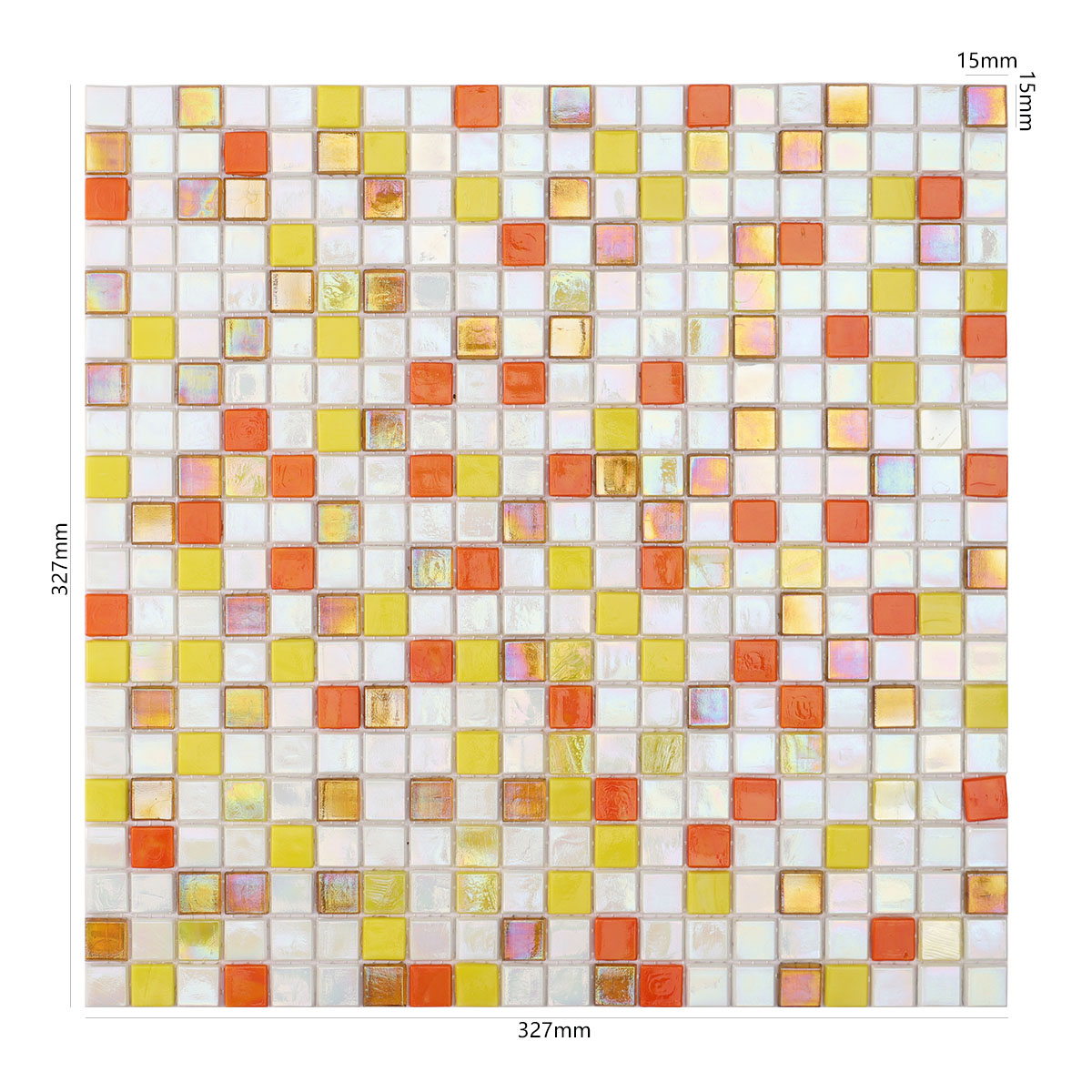 Colorful Square Glass Mosaic Pool Tiles