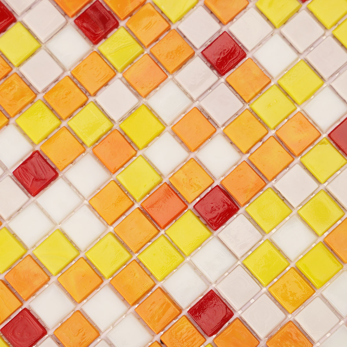 Multicolor Square Glass Mosaic Tiles
