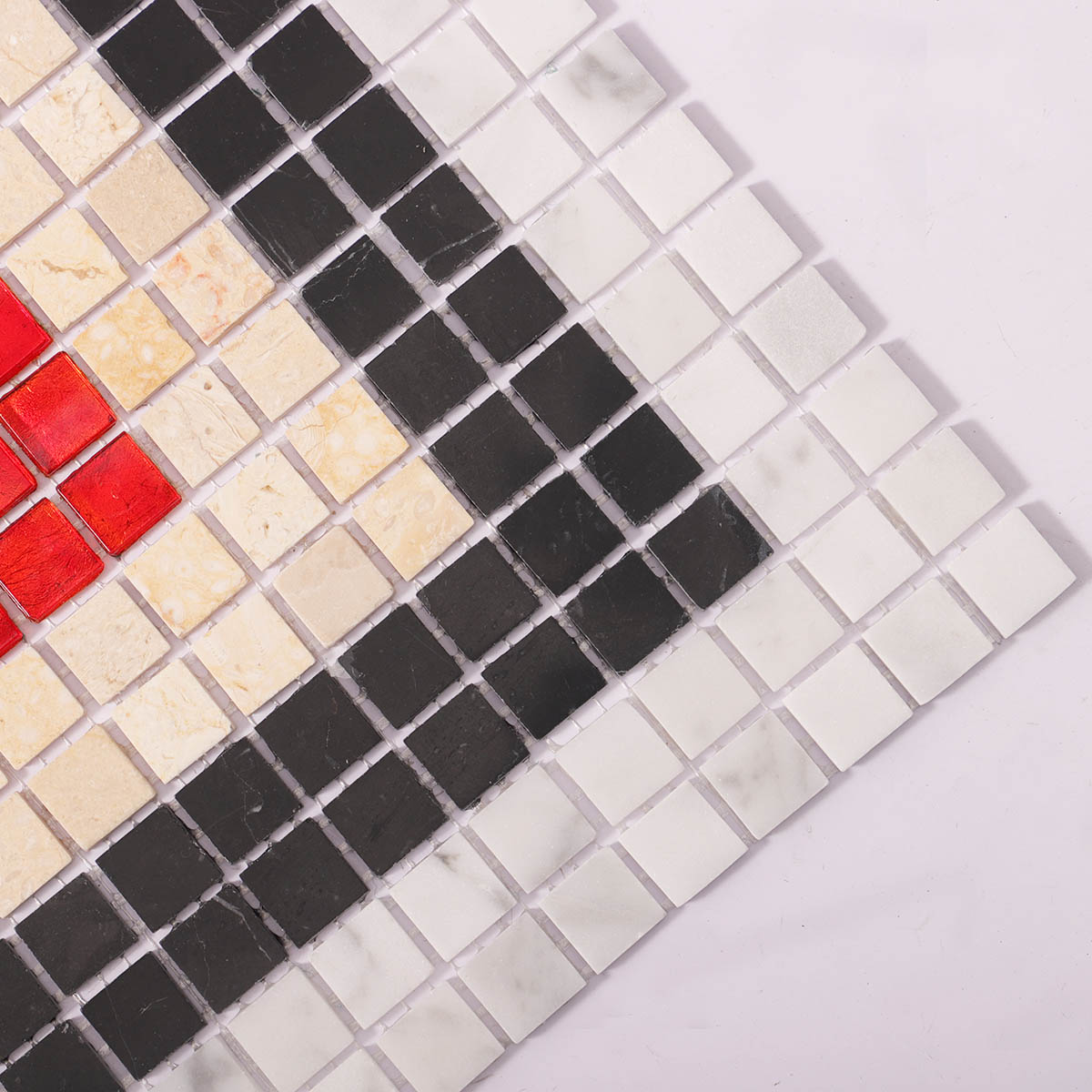 Stone and Glass Pixel Mosaic Wall and Floor Tiles-SAICINA TILES