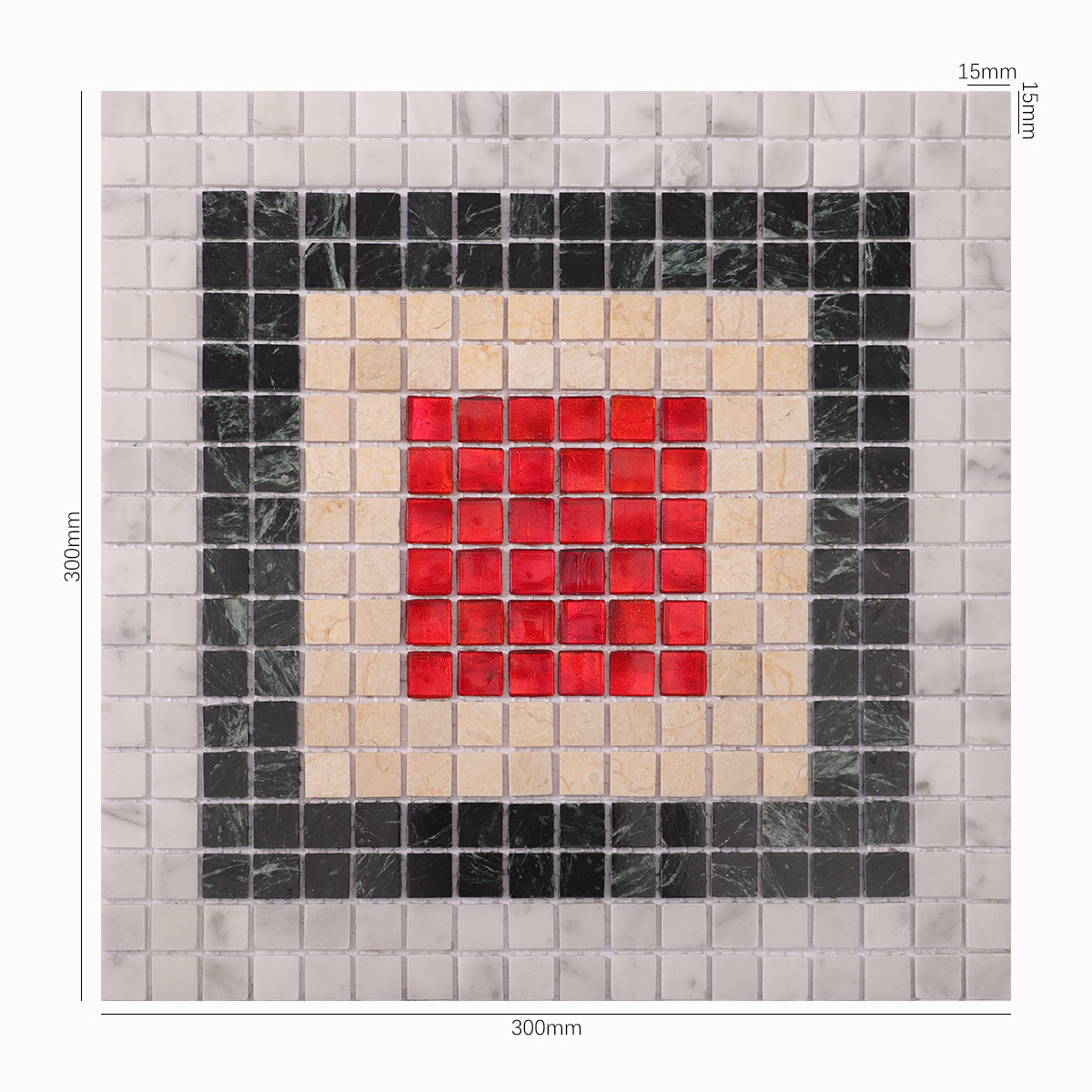 Stone mixed Glass Pixel Mosaic Wall and Floor Tiles-SAICINA TILES