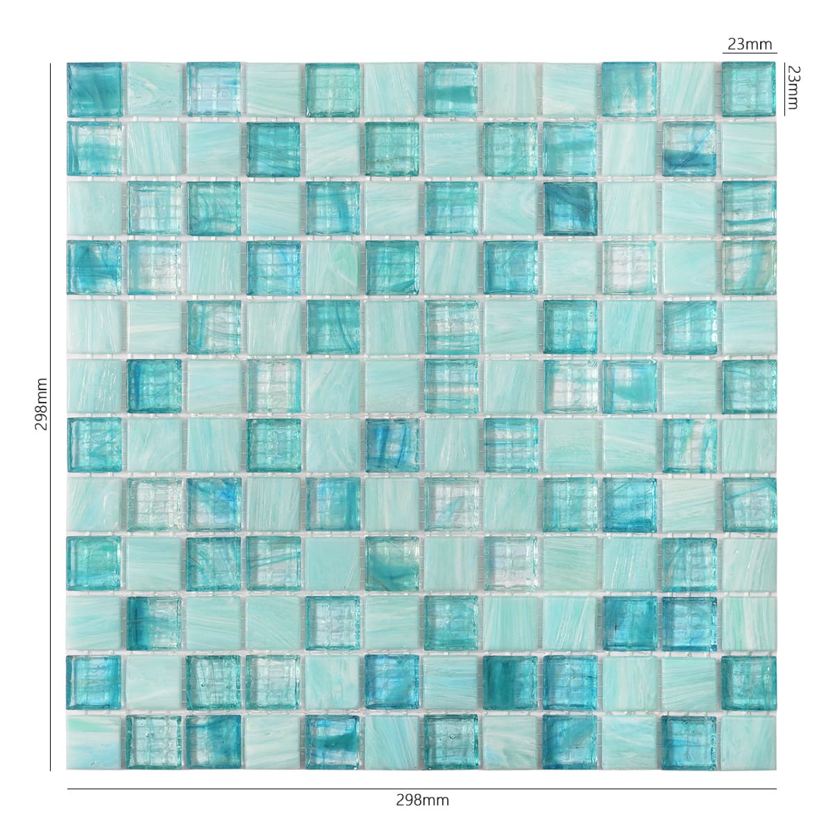 Translucence Bright Green  Glass Mosaic Pool Tile
