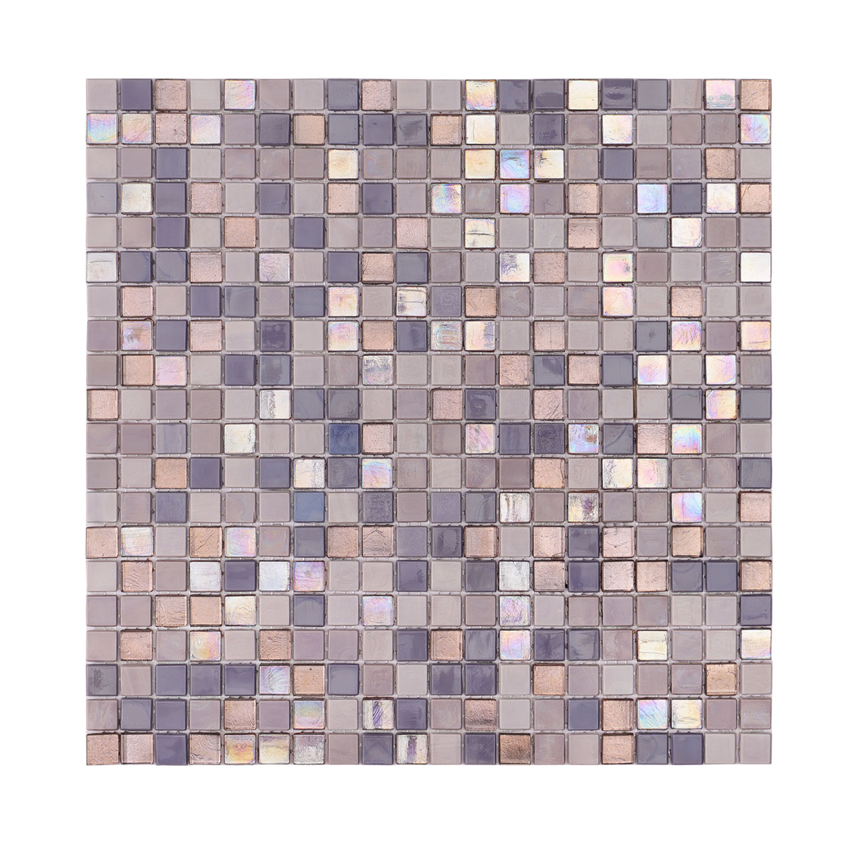 Lavender Purple Glass Mixed Mini Mosaic Tile 