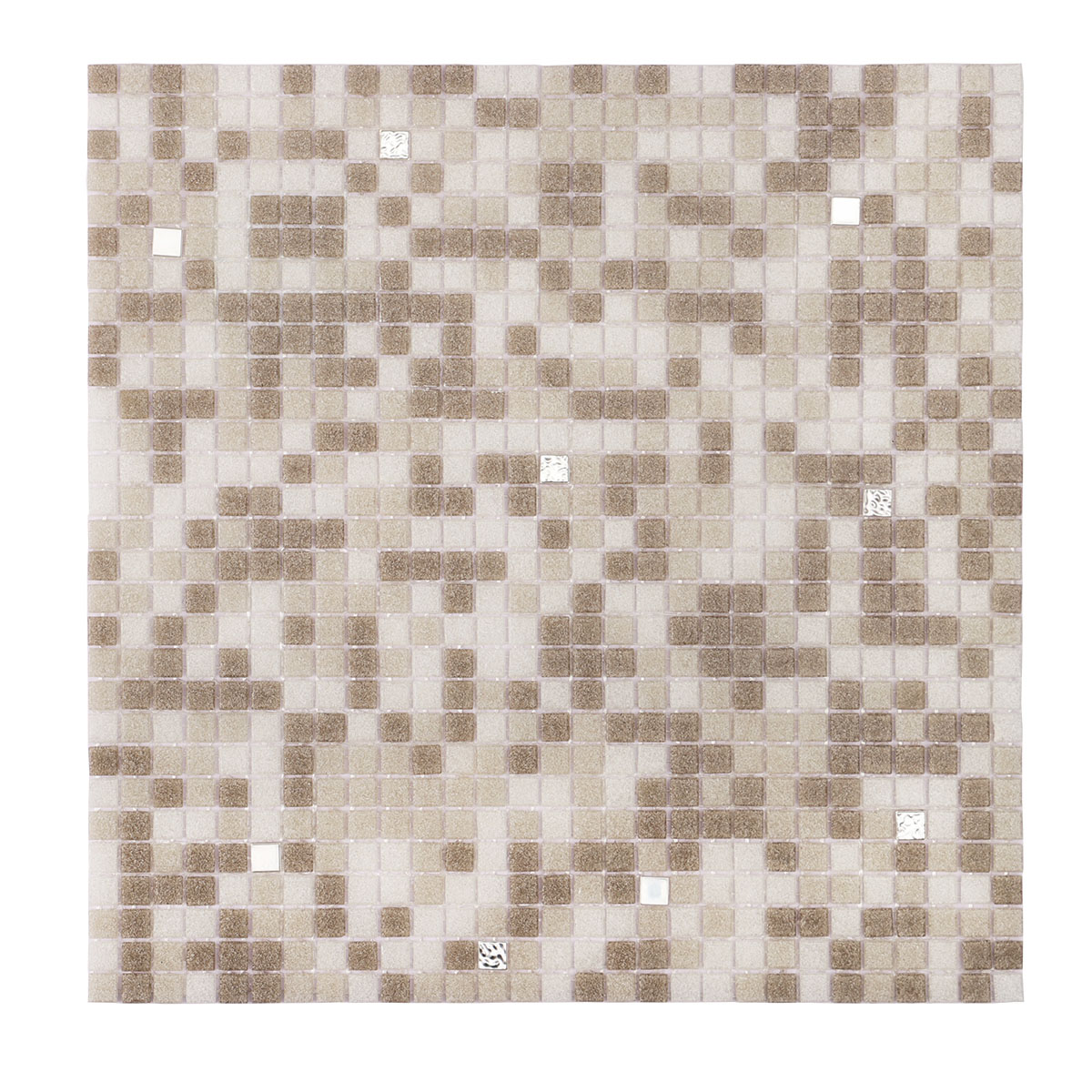 Gray Mixed Micro Square Matte Glass Mosaic Tiles 