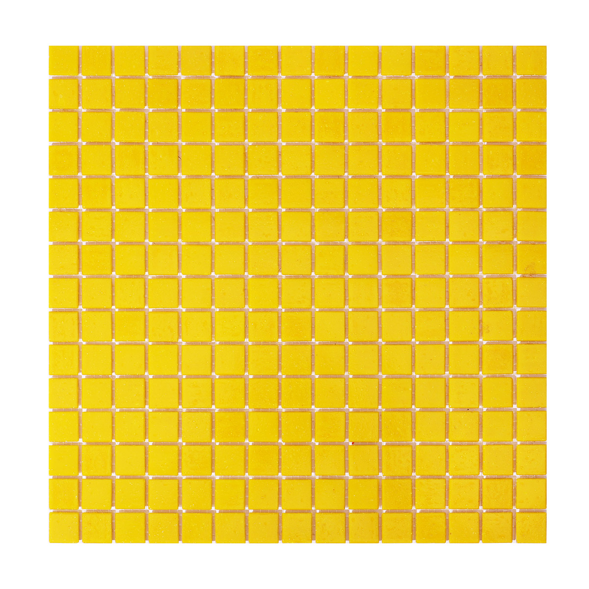 Chic Matte Yellow Mosaic Square Tiles