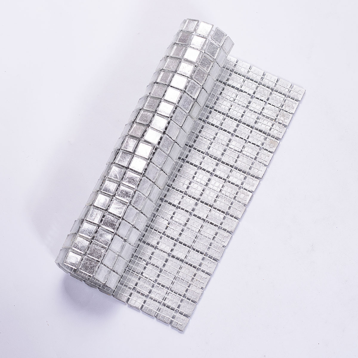 Silver Foil Backed Glass Mosaic Tiles for kitchen backsplash bathroom shower wall