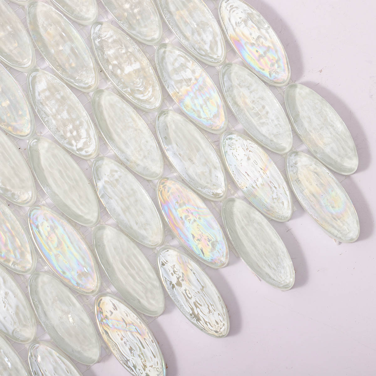 Oval Glass Mosaic Tiles For Pools, Spas,Kitchens&Bathrooms