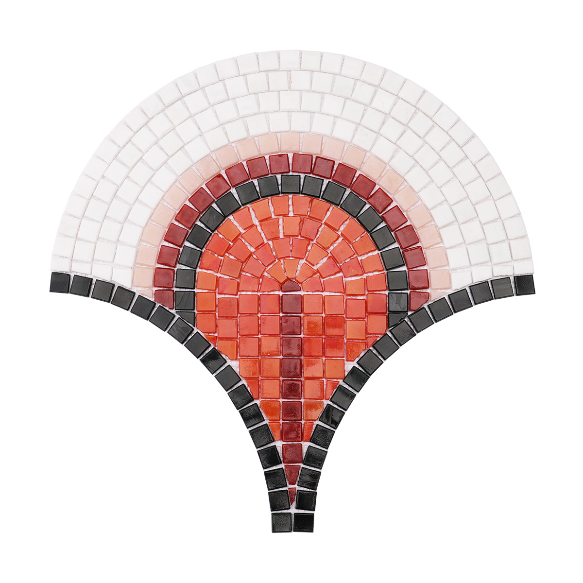 Obverse side of glass mosaic art designs