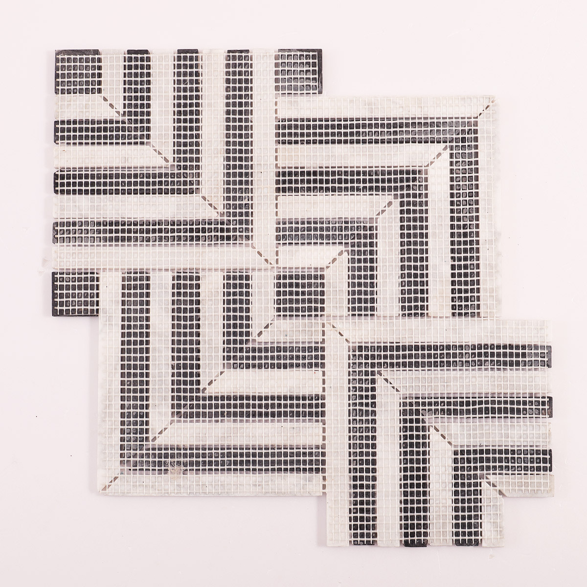 Carrara White and Black Geometric Marble Mosaic Tiles-SAICINA TILES