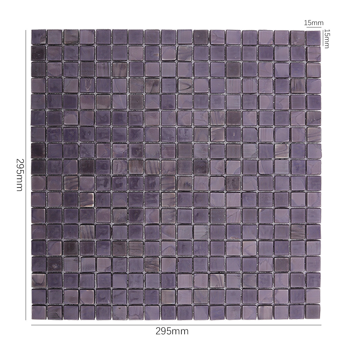 Dark Purple Glass Bathroom Shower Mosaic Wall Tiles