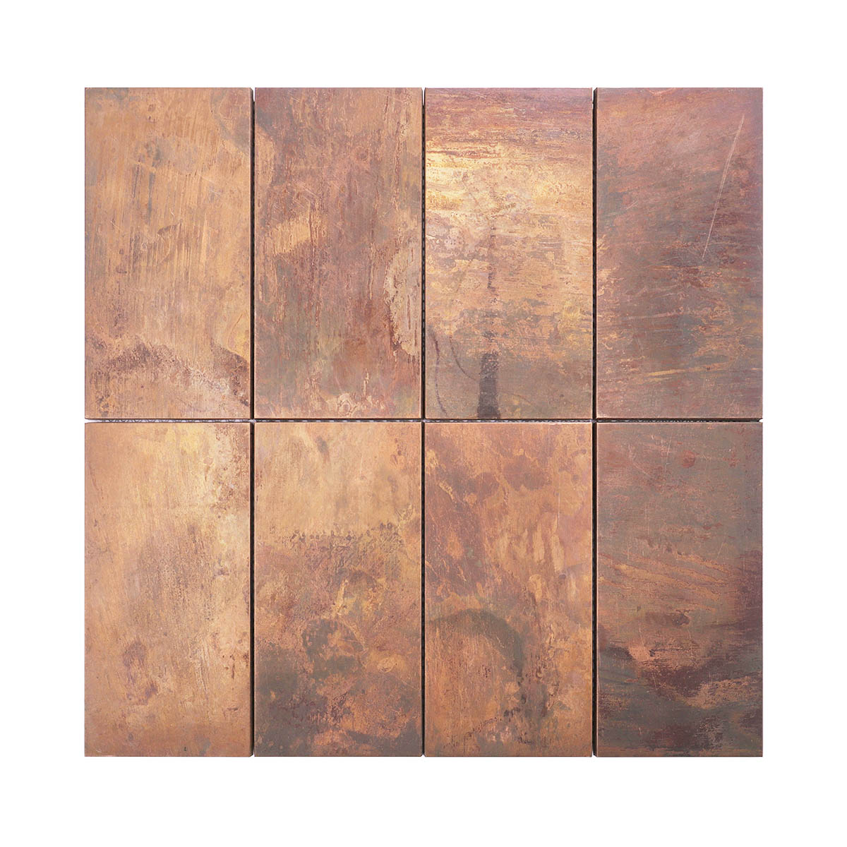 Antique Copper Rectangle Metal Mosaic Tile