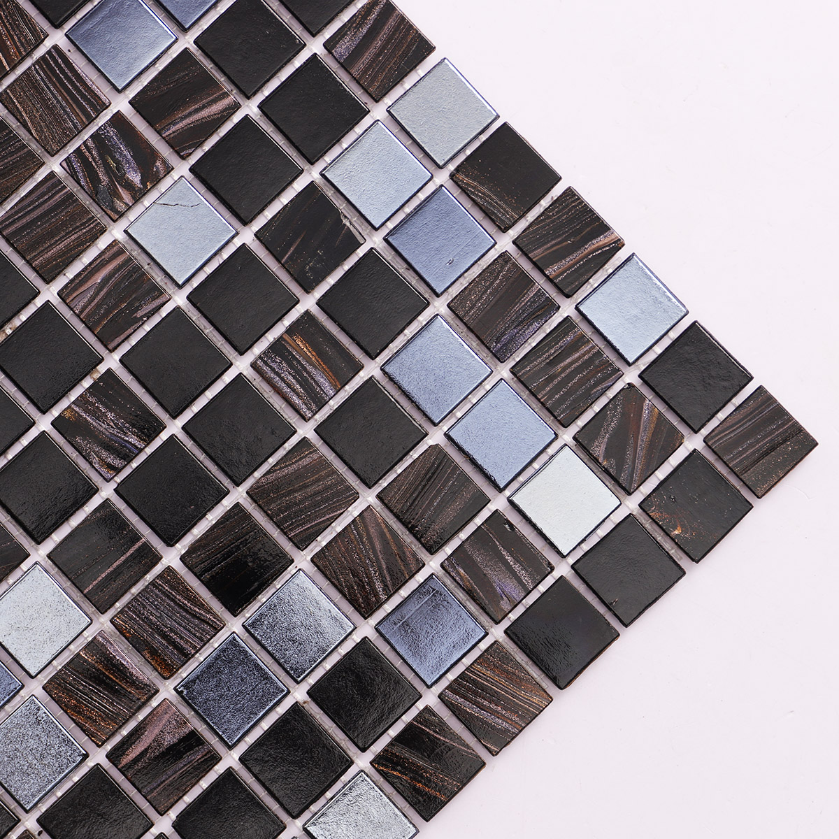  Flash Glass Mosaic Tiles 20mmX20mm Detail