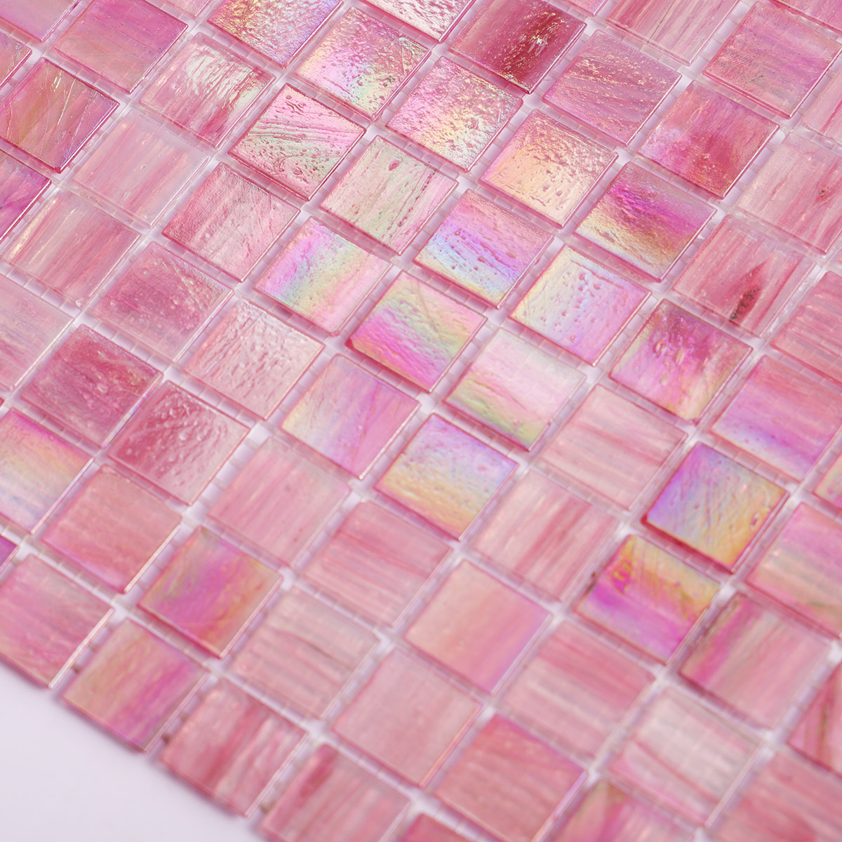 Nacreous pink mosaic tiles for bathroom,wall and floor