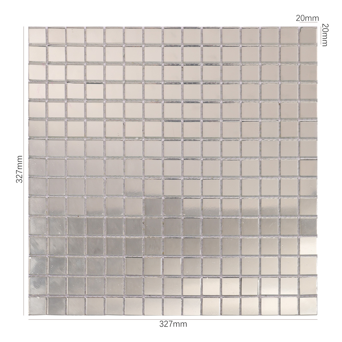 Silver Mirror Glass Mosaic Tiles for wall