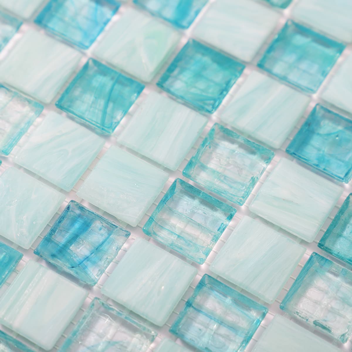 Translucence Bright Green  Glass Mosaic Pool Tile