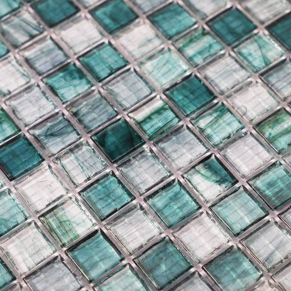 Amber Mineral Green Glass Mosaic Tile For Floor and Pool 