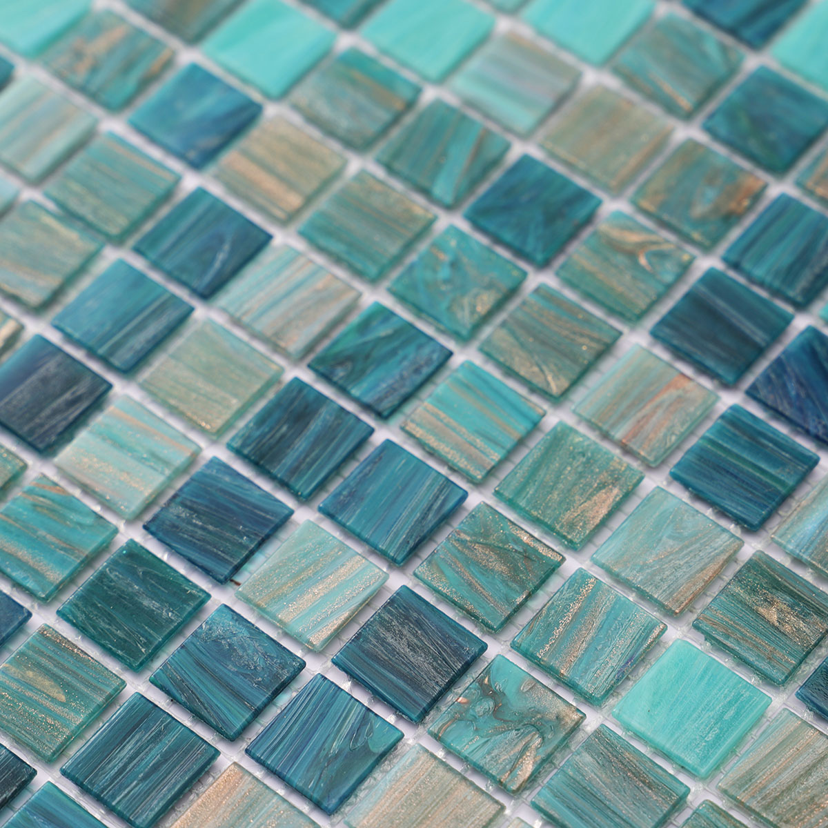 Glass Mosaic Tiles 20mmX20mm Detail